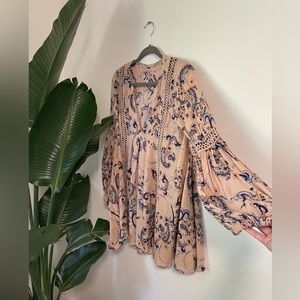 Free People boho short flowy dress
